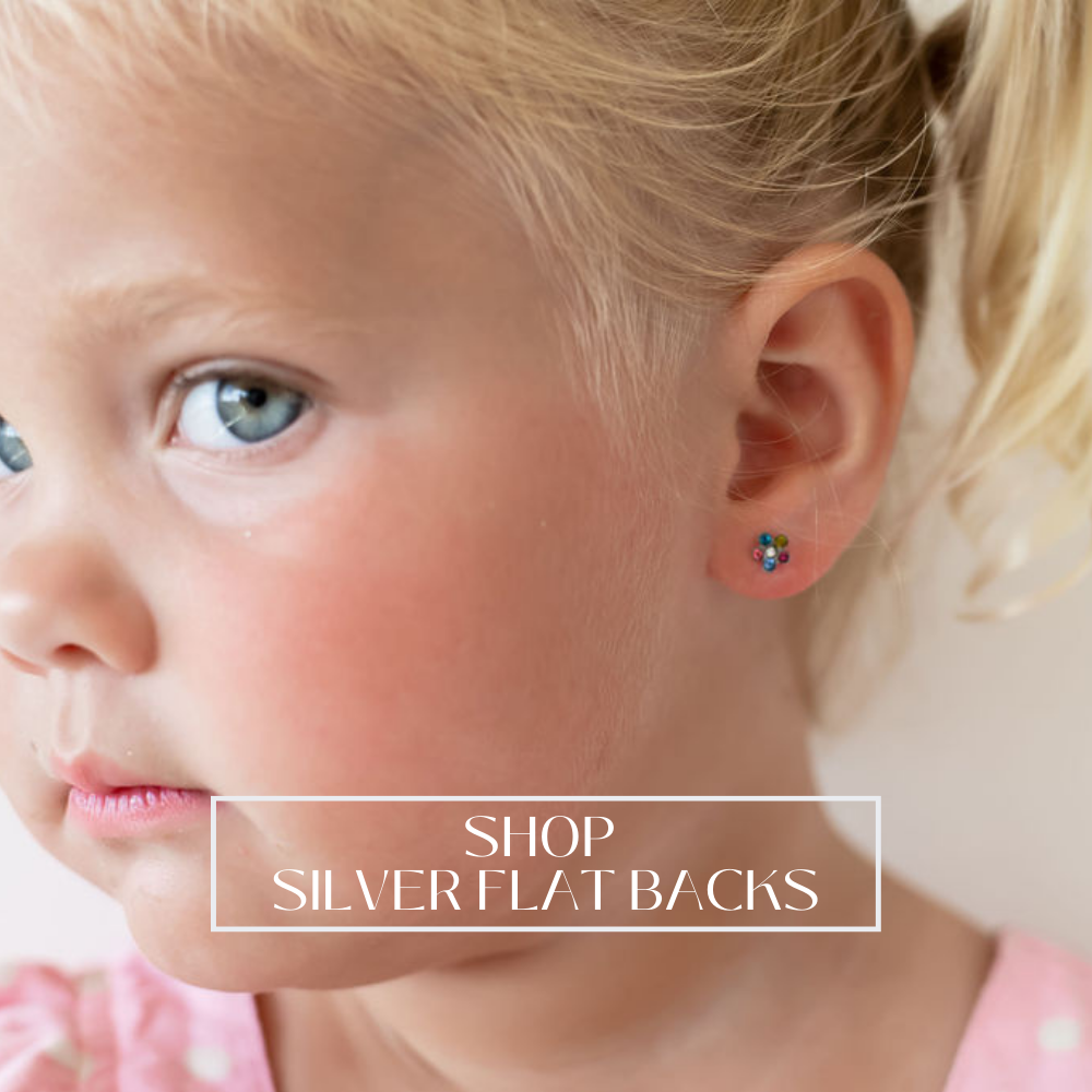 Silver Flatback Earrings