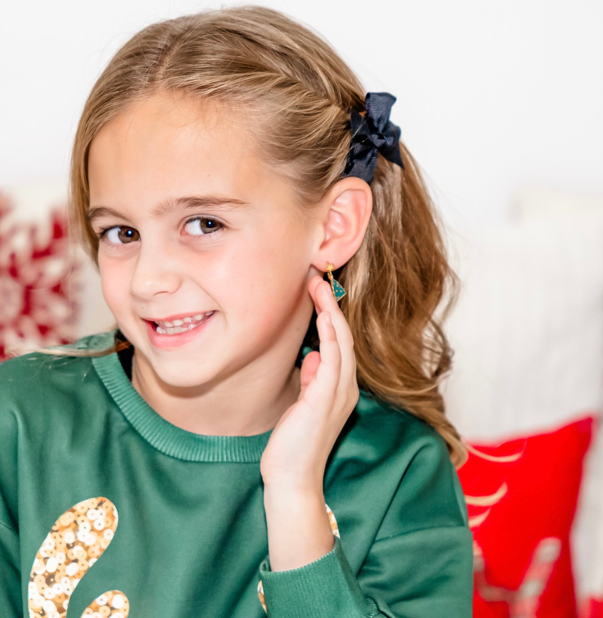 Christmas tree earrings