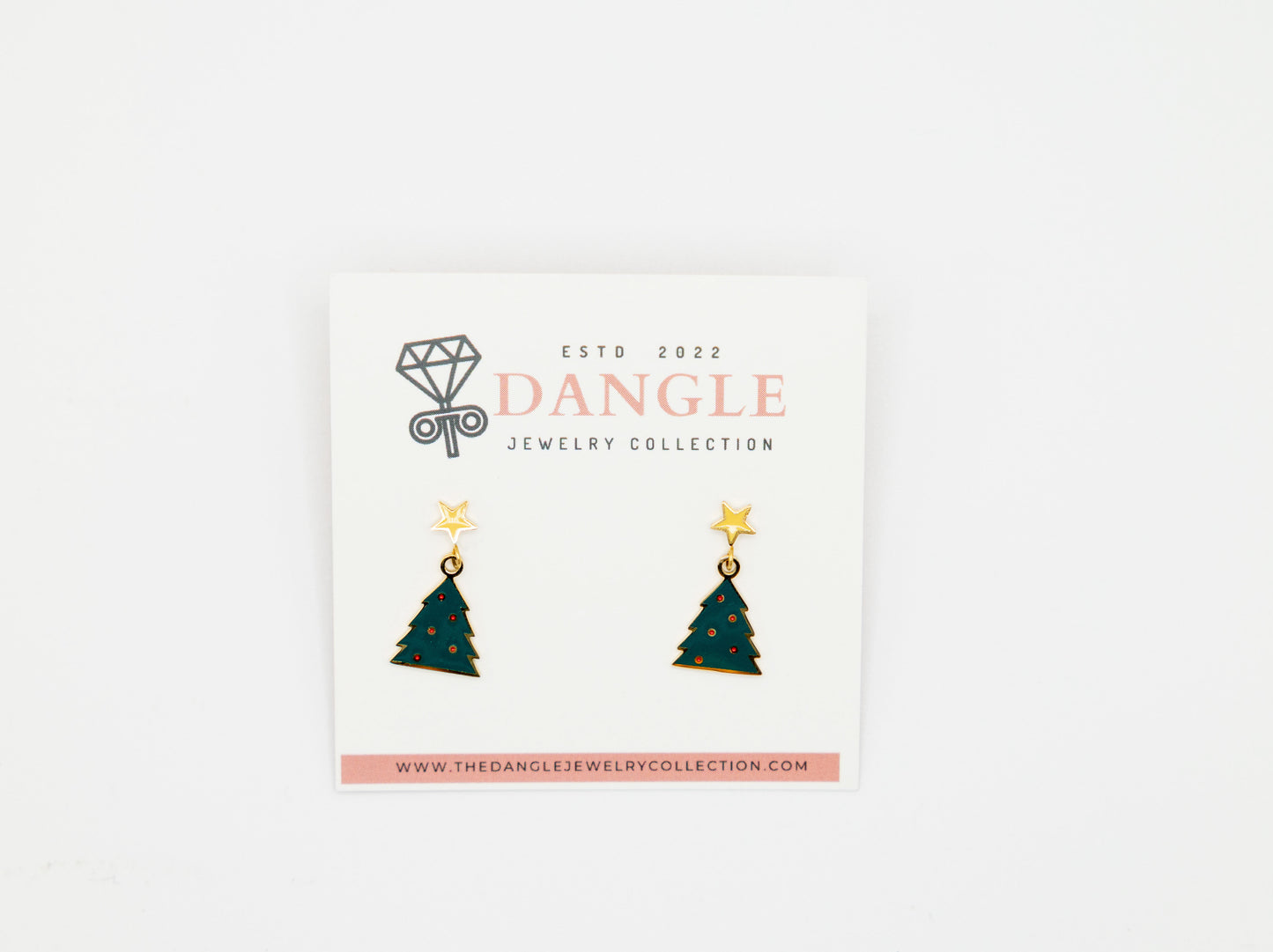 Christams tree dangle earrings