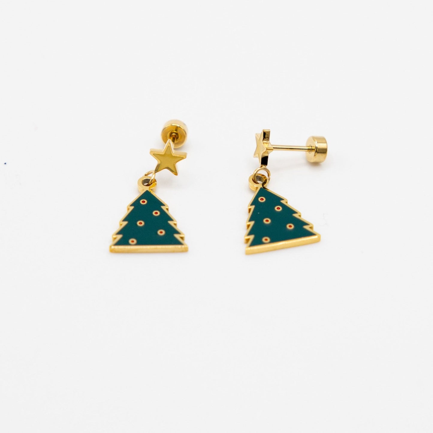 christmas tree earrings