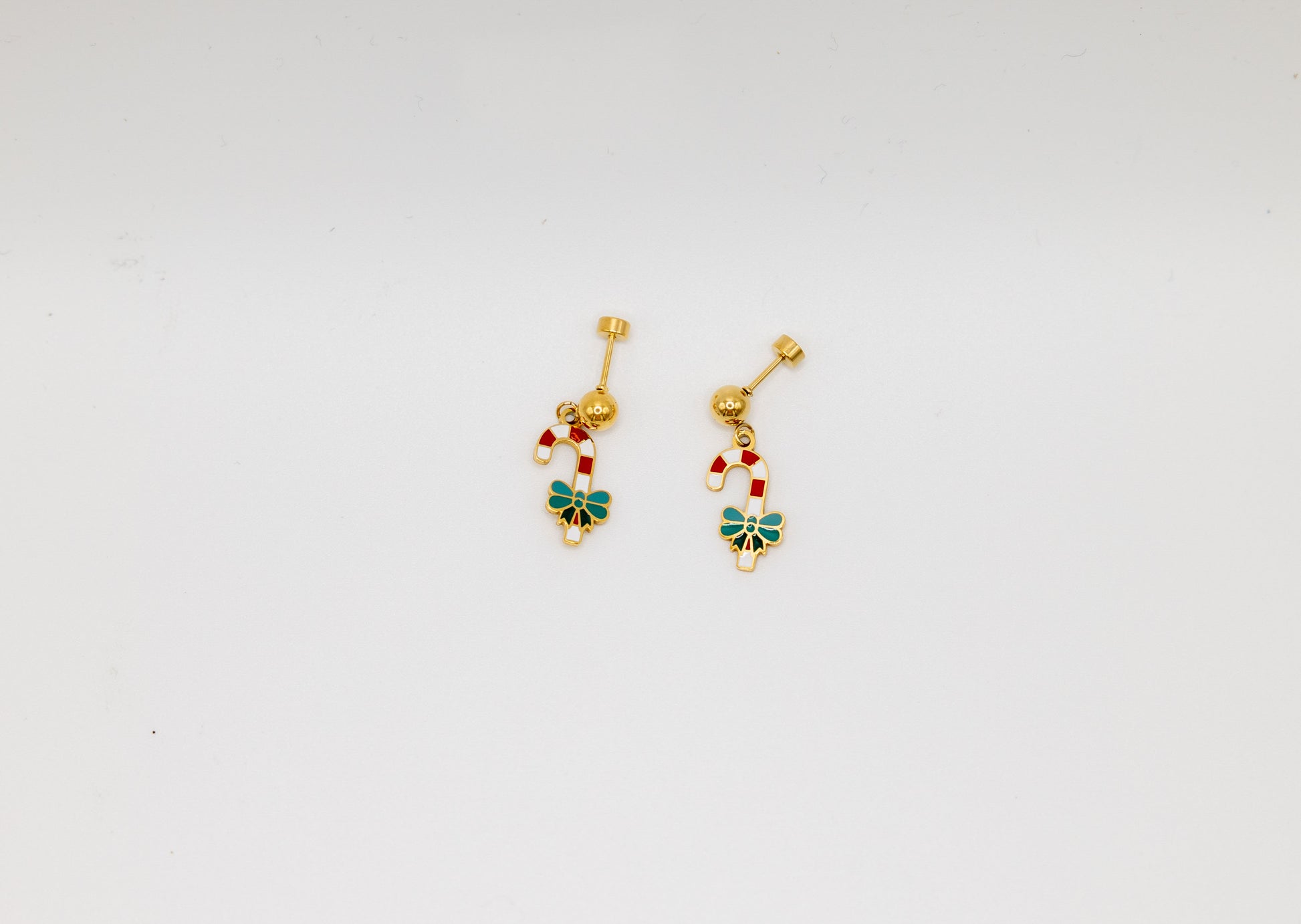 The Candy Cane Earrings- The Dangle Jewelry Collection-Candy Cane Dangle Earrings