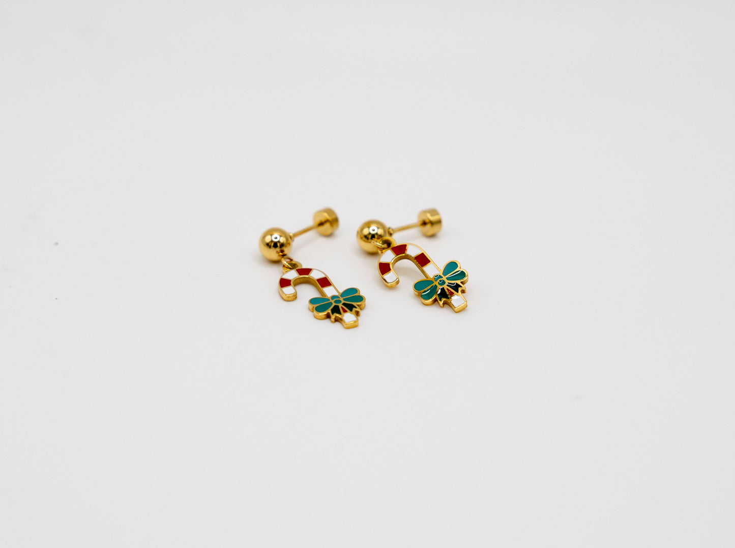 The Candy Cane Earrings- The Dangle Jewelry Collection-Candy Cane Dangle Earrings