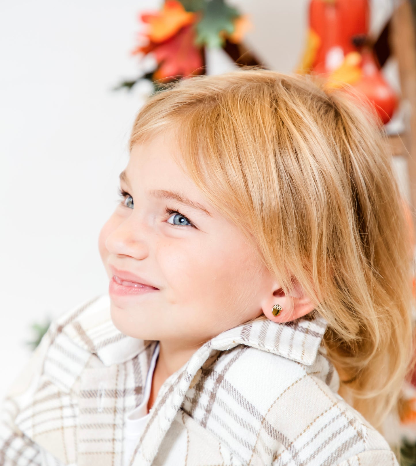 The Acorn Flatback Stud - The Dangle Jewelry Collection