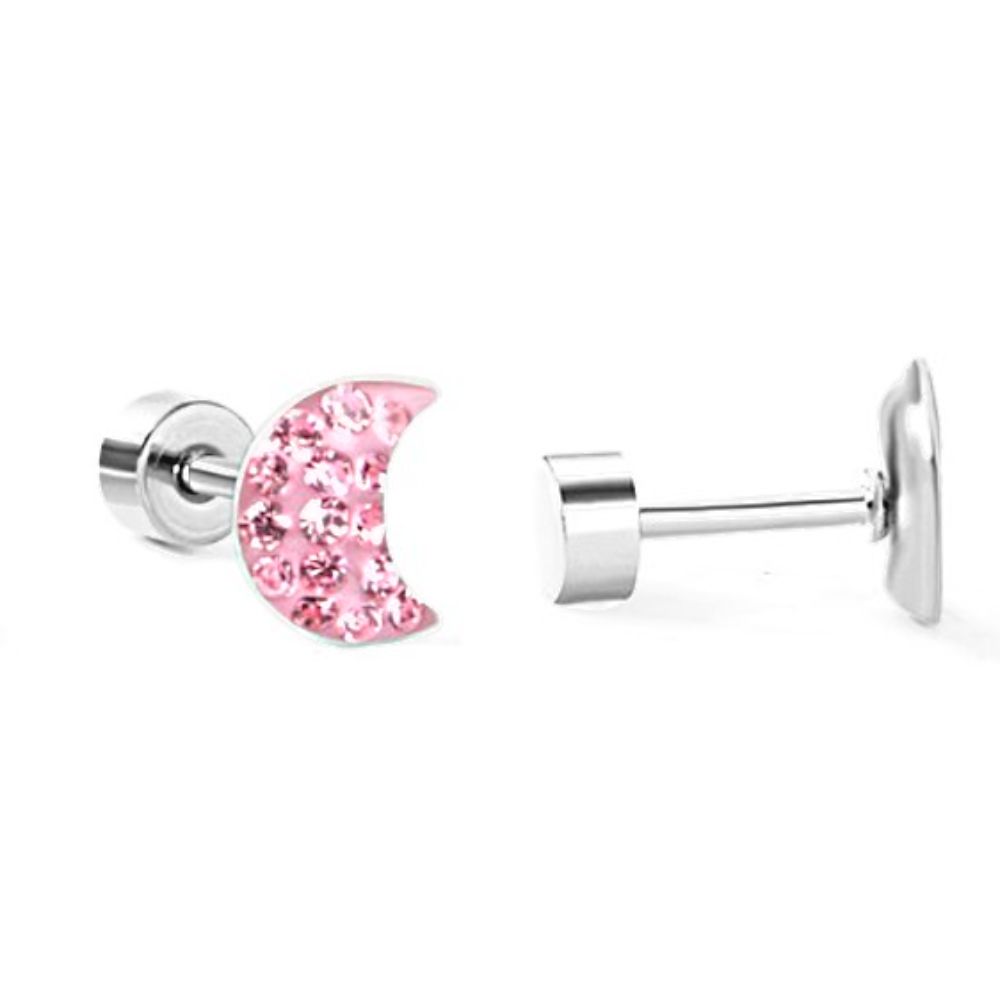 The Dazzling Moon Flatback Stud - The Dangle Jewelry Collection