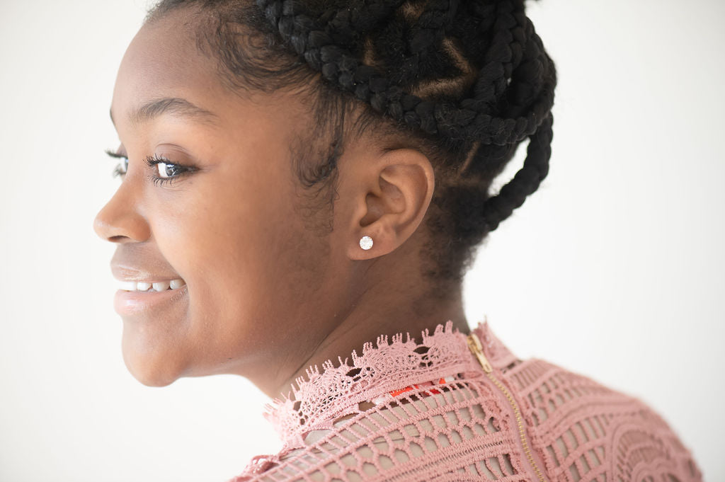 The Ellie Silver Crystal Stud - The Dangle Jewelry Collection