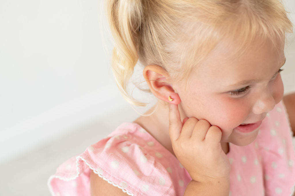 The Golden Moon Stud - The Dangle Jewelry Collection