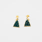 Christmas Tree Dangle  Earrings