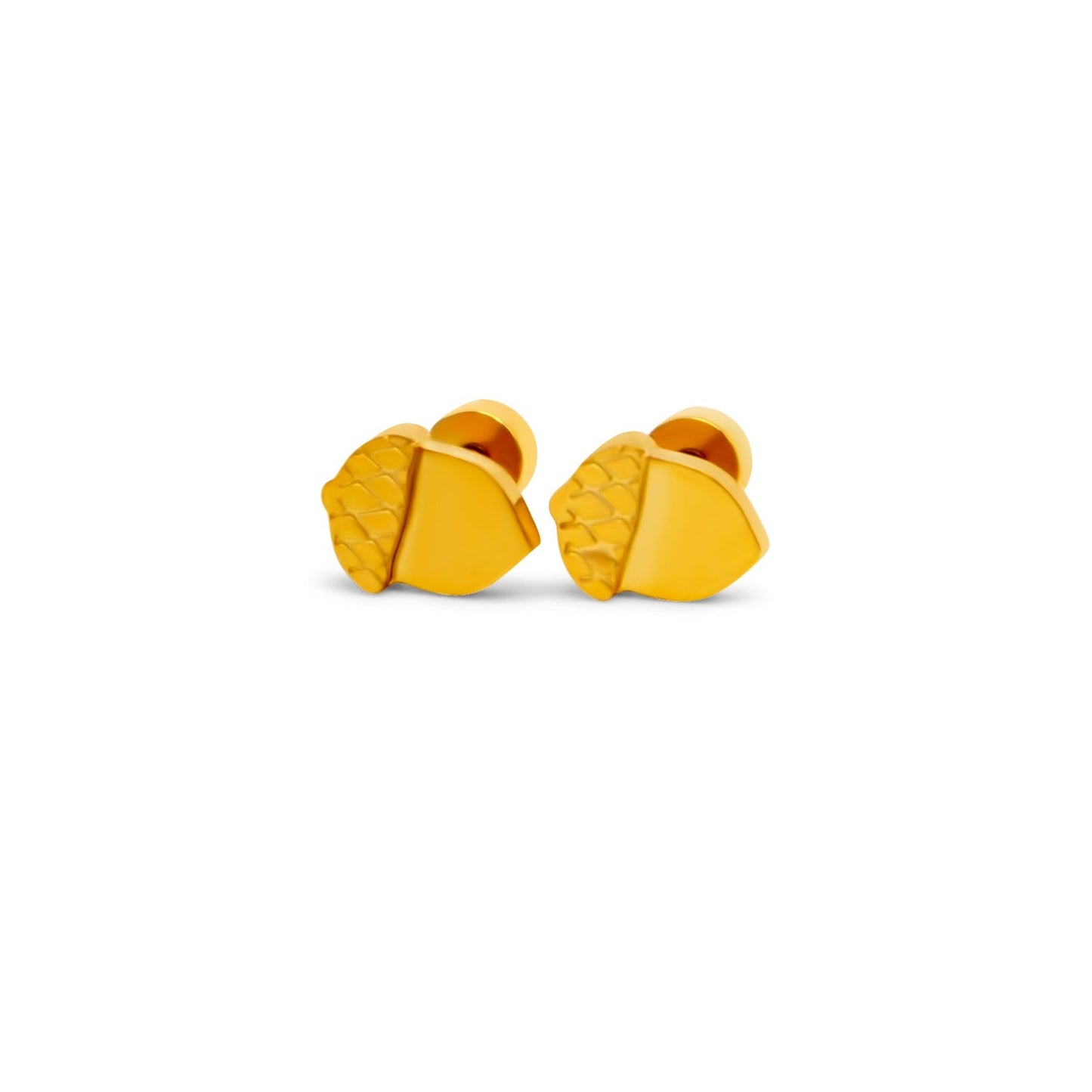 The Acorn Flatback Stud - The Dangle Jewelry Collection-Acorn Earrings