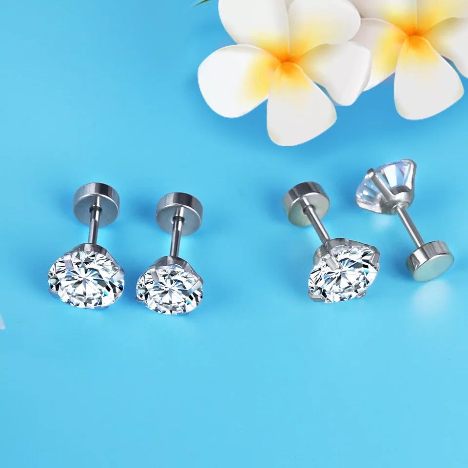 The Ellie Silver Crystal Stud - The Dangle Jewelry Collection