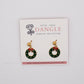 Christmas Wreath Earrings-Dangle Jewelry Collection