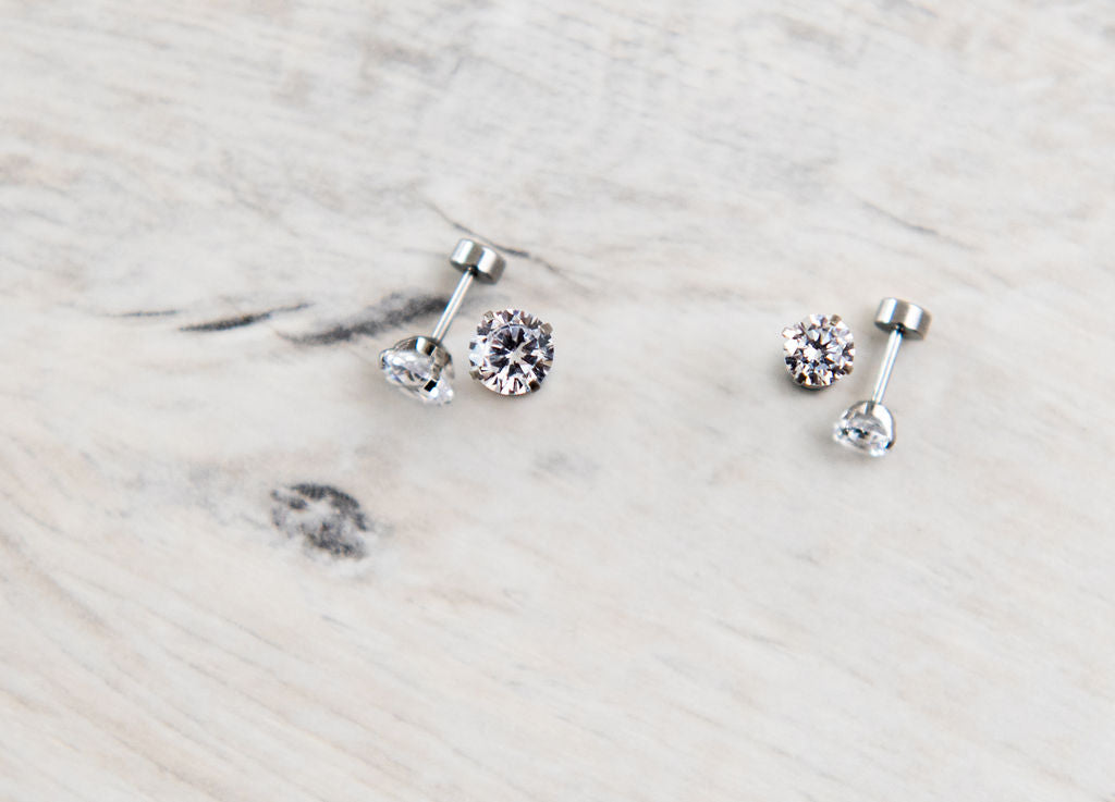 The Ellie Silver Crystal Stud - The Dangle Jewelry Collection