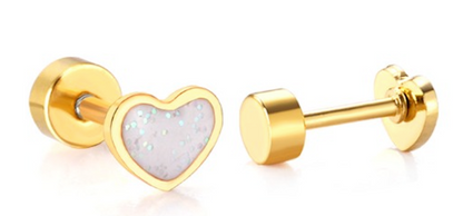 The Sweetheart 18KT Gold Stud - The Dangle Jewelry Collection