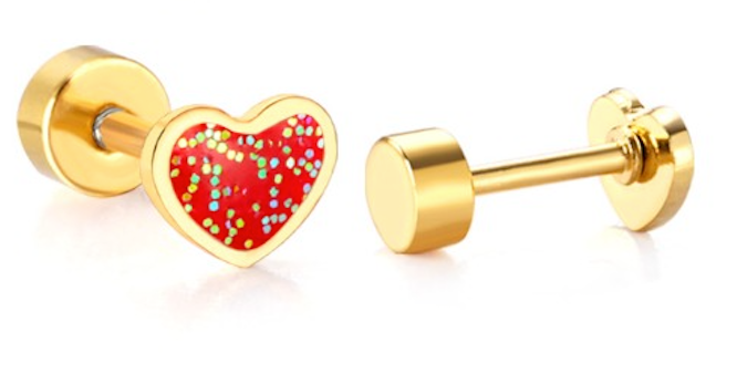 The Sweetheart 18KT Gold Stud - The Dangle Jewelry Collection