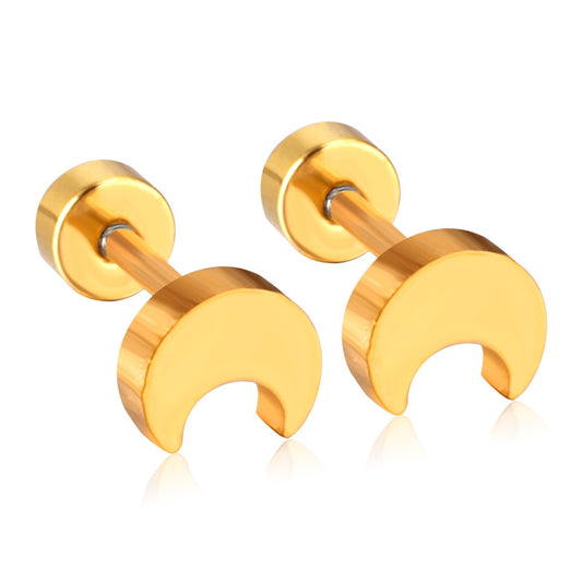 The Golden Moon Stud - The Dangle Jewelry Collection