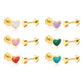 The Sweetheart 18KT Gold Flatback Studs - The Dangle Jewelry Collection